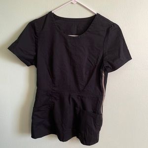 Jaanuu Black Scrub Top